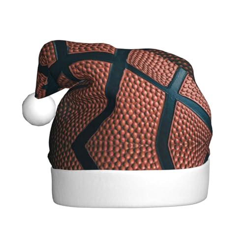 CHANGLEI Basketball-Sport-Weihnachtsmütze, für Erwachsene, bedruckt, bequem, klassisch, Plüsch, Weihnachtsmannmütze für Weihnachten, festliche Party von CHANGLEI