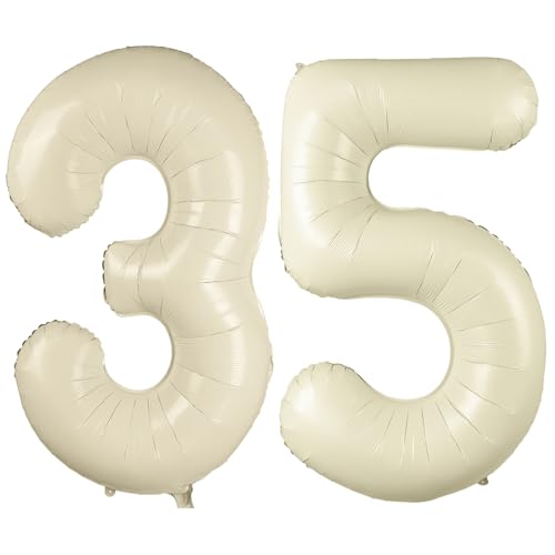 40 Zoll Creme Weiß Luftballon Zahlen 35 Creme Weiß Ballon 35. Geburtstag Deko Beige Folienballon Zahl 35 Riesenzahl Ballon 35 Party Hochzeit Kindergeburtstag Geburtstag Nummer 35/53 40 Zoll Creme Weiß Luftballon Zahlen 35 Creme Weiß Ballon 35. Geburtstag Deko Beige Folienballon Zahl 35 Riesenzahl Ballon 35 Party Hochzeit Kindergeburtstag Geburtstag Nummer 35/53 von CHANGZHONG