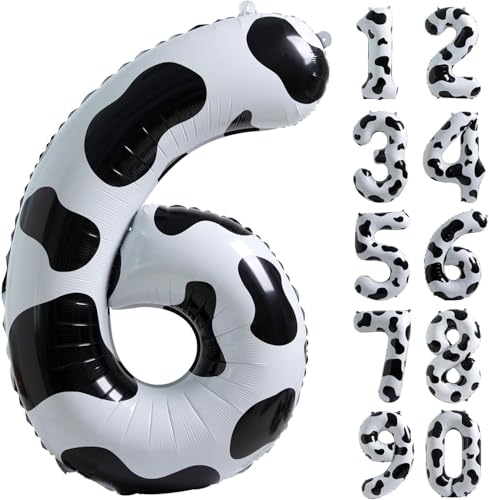 Kuh Zahl 6 Luftballon Geburtstag Dekorationen 40 Zoll Zahlen 6 Ballon Cowgirl Thema Zahl Ballons für 6. Geburtstag Party Bauernhof Scheune Dekor für Kinder Kuh Zahl 6 Luftballon Geburtstag Dekorationen 40 Zoll Zahlen 6 Ballon Cowgirl Thema Zahl Ballons für 6. Geburtstag Party Bauernhof Scheune Dekor für Kinder von CHANGZHONG