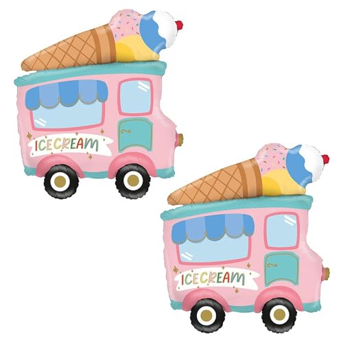 CHANGZHONG Luftballons Eiscreme-LKW 2 Stück Eiscreme-Truck Ballons Große Schöne Karikatur Dekor Kindergeburtstag Geburtstag Party Dekoration für Jungen Mädchen Geburtstagsdeko Sommer Party Dekoration CHANGZHONG Luftballons Eiscreme-LKW 2 Stück Eiscreme-Truck Ballons Große Schöne Karikatur Dekor Kindergeburtstag Geburtstag Party Dekoration für Jungen Mädchen Geburtstagsdeko Sommer Party Dekoration von CHANGZHONG