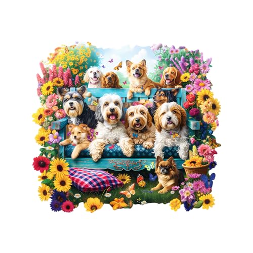 Holzpuzzle Erwachsene, 275 Teile Gartenwelpe Puzzles, 34 * 30.9cm Wood Puzzle, Unregelmäßige Einzigartige Tierform Holzpuzzles für Erwachsen, Schön Geschenk für Familie und Freunde Holzpuzzle Erwachsene, 275 Teile Gartenwelpe Puzzles, 34 * 30.9cm Wood Puzzle, Unregelmäßige Einzigartige Tierform Holzpuzzles für Erwachsen, Schön Geschenk für Familie und Freunde von CHARMIBLE