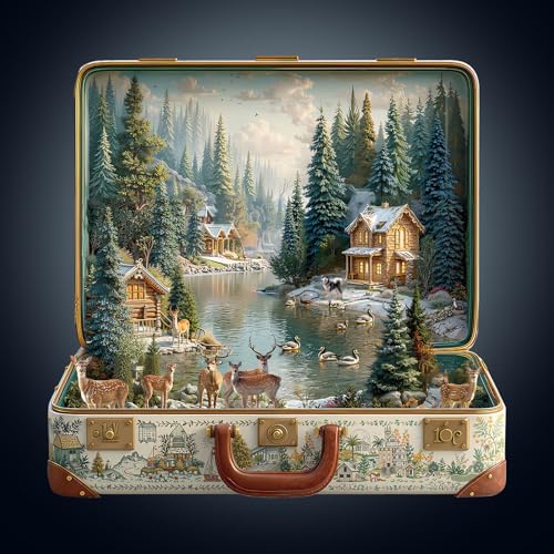 Holzpuzzle Erwachsene, 290 Teile Nordischer Waldkoffer Puzzles, 34 * 32.7cm Wood Puzzle, Unregelmäßige Einzigartige Tierform Holzpuzzles für Erwachsen, Schön Geschenk für Familie und Freunde Holzpuzzle Erwachsene, 290 Teile Nordischer Waldkoffer Puzzles, 34 * 32.7cm Wood Puzzle, Unregelmäßige Einzigartige Tierform Holzpuzzles für Erwachsen, Schön Geschenk für Familie und Freunde von CHARMIBLE
