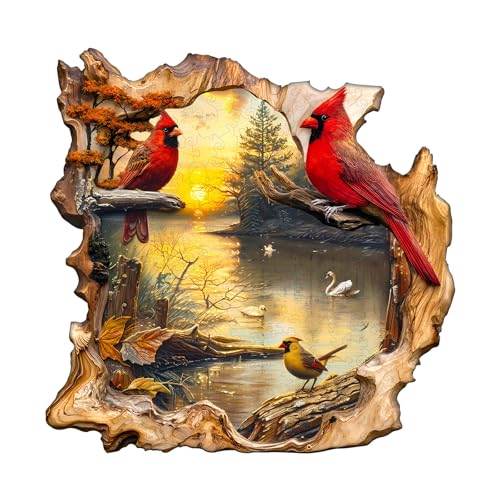 Holzpuzzle Erwachsene, 290 Teile Sonnenuntergangsee Puzzles, 34 * 33.6cm Wood Puzzle, Unregelmäßige Einzigartige Tierform Holzpuzzles für Erwachsen, Schön Geschenk für Familie und Freunde Holzpuzzle Erwachsene, 290 Teile Sonnenuntergangsee Puzzles, 34 * 33.6cm Wood Puzzle, Unregelmäßige Einzigartige Tierform Holzpuzzles für Erwachsen, Schön Geschenk für Familie und Freunde von CHARMIBLE