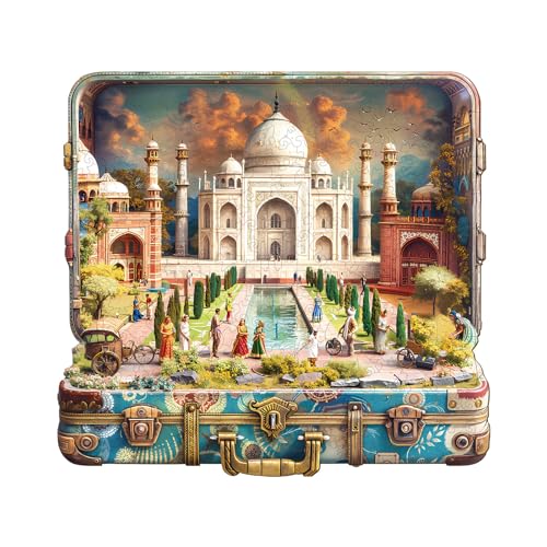 Holzpuzzle Erwachsene, 295 Teile Taj Mahal Tour Puzzles, 34 * 31.8cm Wood Puzzle, Unregelmäßige Einzigartige Tierform Holzpuzzles für Erwachsen, Schön Geschenk für Familie und Freunde Holzpuzzle Erwachsene, 295 Teile Taj Mahal Tour Puzzles, 34 * 31.8cm Wood Puzzle, Unregelmäßige Einzigartige Tierform Holzpuzzles für Erwachsen, Schön Geschenk für Familie und Freunde von CHARMIBLE