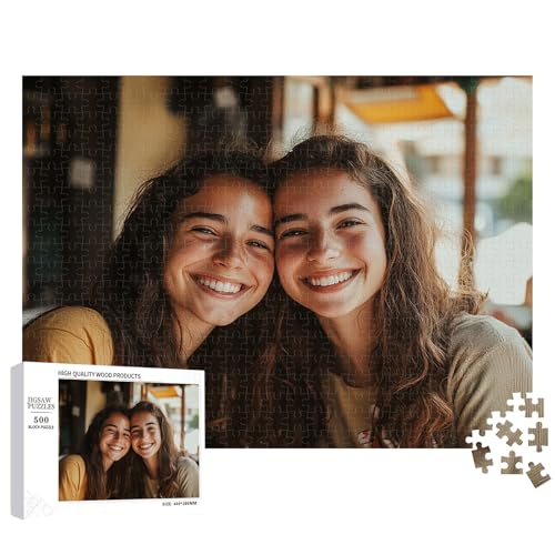 Personalisierte Fotopuzzle mit Eigenem Bild Puzzle DIY Personalisierte Puzzles Individuelles Bild Benutzerdefiniert Fotopuzzle Fotorahmen EIN perfektes Fotogeschenk für Familie (Quadrat 500PCS) von CHARMMYFASHION