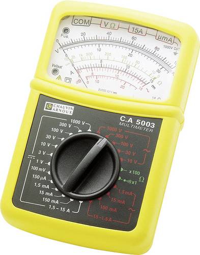 Chauvin Arnoux C.A 5003 Hand-Multimeter analog Spritzwassergeschützt (IP54) CAT III 600 V, CAT IV 3 von CHAUVIN ARNOUX