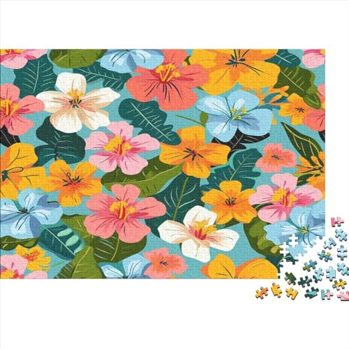 Blume 1000 Teile,Impossible Puzzle,GesKükenlichkeitsspiel Für Die Ganze Familie, Erwachsenen Puzzlespiel Puzzel 1000pcs (75x50cm) von CHCAIOVO