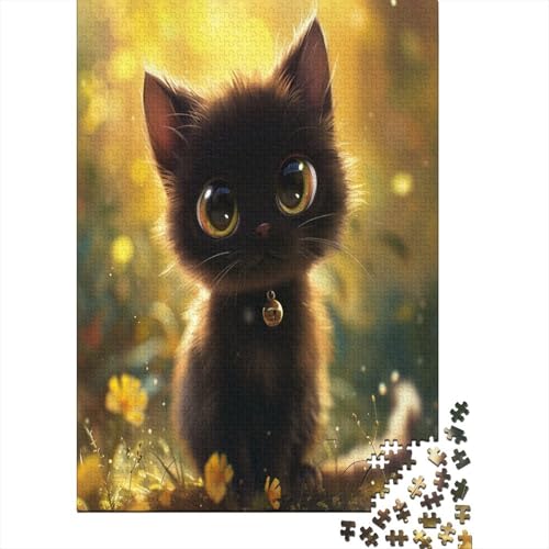 Cute Kat Puzzle 1000 Teile Erwachsene Puzzles Für Erwachsene Klassische Puzzles 1000 Teile Erwachsene Puzzlespiel Schwer Pädagogisches Spielzeug Erwachsene Kinder Puzzel 1000pcs (75x50cm) von CHCAIOVO