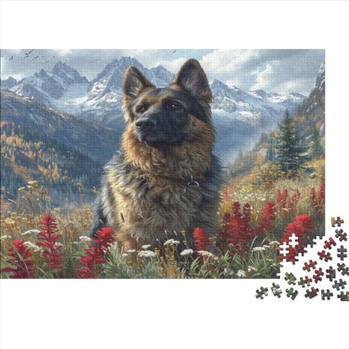 Deutsche Schäferhunde 1000 Teile Puzzle Für Erwachsene, Hochwertige Recycelbare MateriAußerirdische Und Druck Puzzlespiel, Familienspiel, Geschenk Für Liebhaber Oder Freunde Puzzel 1000pcs (75x50cm) von CHCAIOVO