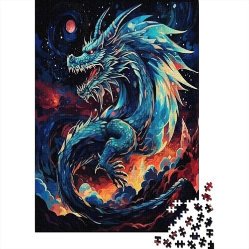 Drache 1000 Teile Puzzle, Puzzles Für Erwachsene, 1000 Teile Puzzlespiel Für Jugendliche & Erwachsene Puzzlespiel Puzzel 1000pcs (75x50cm) von CHCAIOVO