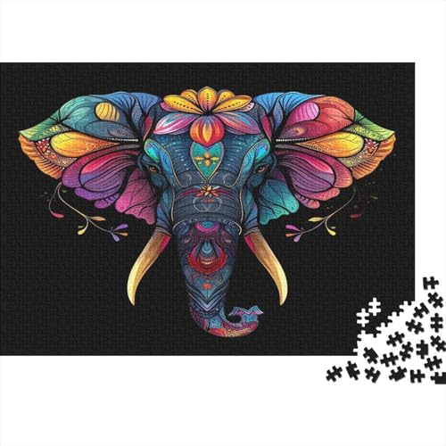 Elefant Puzzlespiel 1000 Teile Puzzle Für Erwachsene Und Kinder Ab 14 Jahren, Puzzle Erwachsenen Puzzlespi Puzzel 1000pcs (75x50cm) von CHCAIOVO