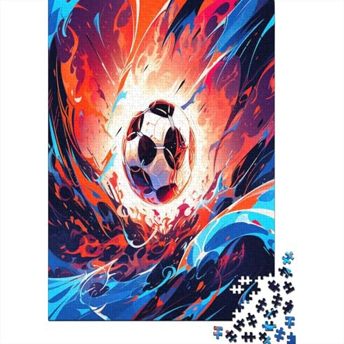 Fußball 1000 Teile Puzzle Für Erwachsene, Hochwertige Recycelbare MateriAußerirdische Und Druck Puzzlespiel, Familienspiel, Geschenk Für Liebhaber Oder Freunde Puzzel 1000pcs (75x50cm) von CHCAIOVO