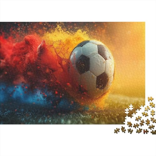 Fußball Puzzle 1000 Teile Für Erwachsene Und Kinder Ab 14 Jahren Für Stressabbauer Puzzel 1000pcs (75x50cm) von CHCAIOVO