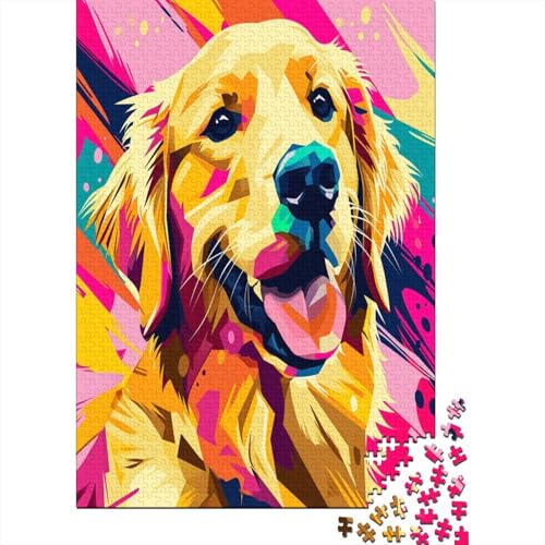 Golden Retriever 1000 Teile Puzzle, Puzzles Für Erwachsene, 1000 Teile Puzzlespiel Für Jugendliche & Erwachsene Puzzlespiel Puzzel 1000pcs (75x50cm) von CHCAIOVO