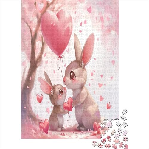 Kaninchen Puzzlespiel 1000 Teile Puzzle Für Erwachsene Und Kinder Ab 14 Jahren, Erwachsenen Puzzlespiel Puzzel 1000pcs (75x50cm) von CHCAIOVO