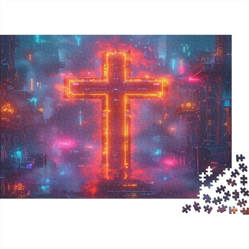 Kreuz Puzzle 1000 Teile Puzzles Für Erwachsene Klassische Puzzles 1000 Teile Erwachsene Puzzlespiel Erwachsene 1000 Teile Erwachsenen Puzzlespiel Puzzel 1000pcs (75x50cm) von CHCAIOVO