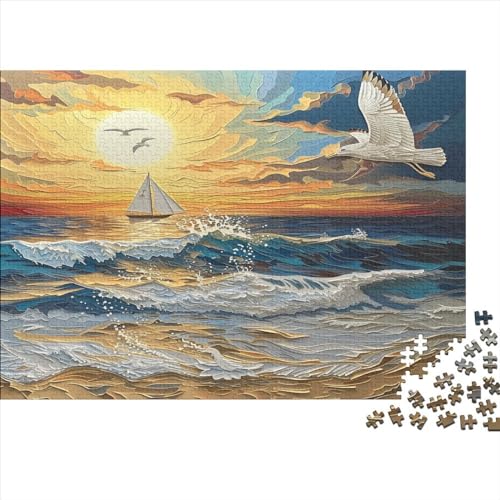 Möwe Puzzlespiel 1000 Teile Erwachsene -Puzzle 1000 Stück Spiel Puzzles Für Erwachsene Kinder Puzzle Erwachsenen Puzzlespiel Puzzel 1000pcs (75x50cm) von CHCAIOVO