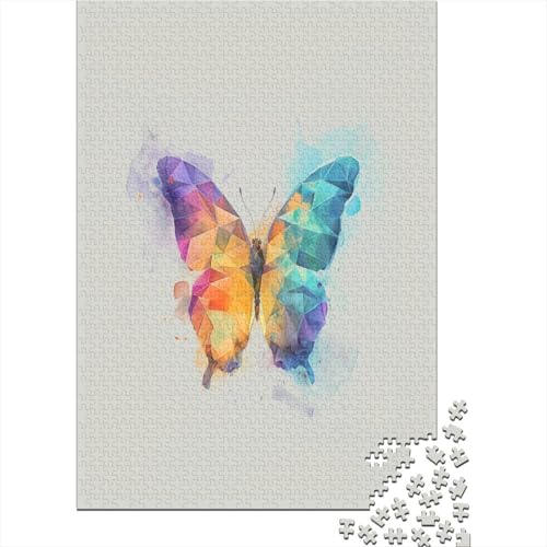 Schmetterling 1000 Stück Puzzles Für Erwachsene Teenager Stress Abbauen Familien-Puzzlespiel 1000-teiliges Puzzle Kinder Lernspiel Spielzeug Geschenk Puzzel 1000pcs (75x50cm) von CHCAIOVO