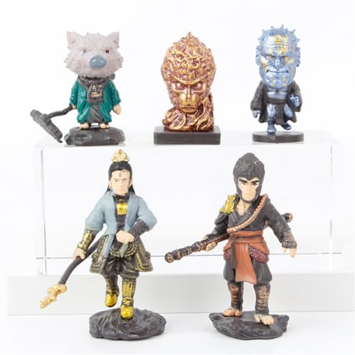 CHENGLI 5PCS Black Myth Figur Mini Figuren Gaming Black Myth Multiplayer Spiel Figuren Collectible Partybedarf für Geschenk für Gamer 4-6,5cm Ab 3+ Jahren CHENGLI 5PCS Black Myth Figur Mini Figuren Gaming Black Myth Multiplayer Spiel Figuren Collectible Partybedarf für Geschenk für Gamer 4-6,5cm Ab 3+ Jahren von CHENGLI