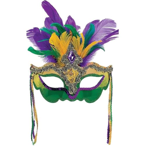 CHENGLI Karnevals-Federmaske, Pailletten-Maske, Federdekoration, Damen-Masken für Karneval, Kostümparty, Karneval, Maske für Jungen, Mädchen, Kostüm, Partygeschenke von CHENGLI