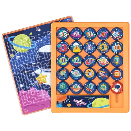 Slide Puzzlespiele, Schiebepuzzle Kinder, Reise Zappelspielzeug, Geduldspiele für Kinder Geschenk für Kinder, Teenager, Erwachsene(Orange) von CHENKEE