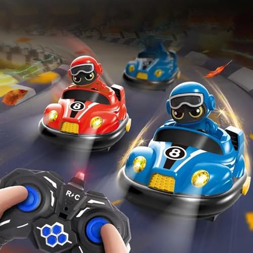 CHENRI Remote Control Bumper Cars for Kids, Ferngesteuertes Gegeneinander Spielzeugauto, Ferngesteuertes Auto Spielzeug für Zwei Gegeneinander, LED RC Auto Spielzeug für Kinder Weihnachten Geburtstag von CHENRI