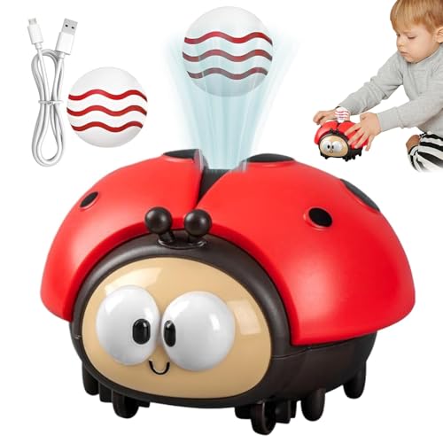 Electric Ladybug Suspended Ball Toy, Elektrischer Marienkäfer Luftballon Spielzeug, Niedliche Marienkäfer Blasballspielzeug mit Faltbar Flügeln, Wiederaufladbare Krabbelspielzeuge für Kinder (Rot) Electric Ladybug Suspended Ball Toy, Elektrischer Marienkäfer Luftballon Spielzeug, Niedliche Marienkäfer Blasballspielzeug mit Faltbar Flügeln, Wiederaufladbare Krabbelspielzeuge für Kinder (Rot) von CHENRI