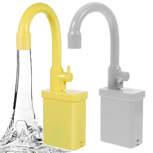 Kitchen Sink Faucet Kids Toy Replacement, Küchenspüle Wasserhahn Spielzeug Zubehör, Automatischer Geschirrspüler Spielspielzeug Mit Fließendem Wasser Spielen, Küchenspüle Spielzeug für Kinder (Mix) von CHENRI