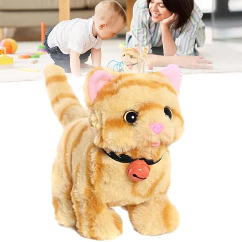 Lunafex Robot Dog, Official Lunafex Robot Cat, Plüschtier Spielzeug Hund der Läuft und Bellt, Katze Spielzeug Kinder Elektronische Haustiere Katze, Interactive Plüschtiere Geschenk für Kinder (A) von CHENRI