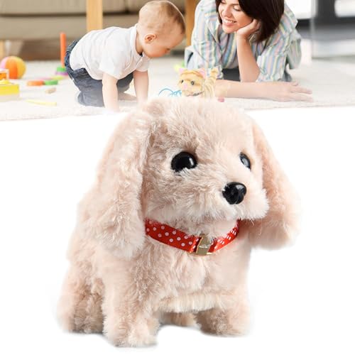 Lunafex Robot Dog, Official Lunafex Robot Cat, Plüschtier Spielzeug Hund der Läuft und Bellt, Katze Spielzeug Kinder Elektronische Haustiere Katze, Interactive Plüschtiere Geschenk für Kinder (D) von CHENRI