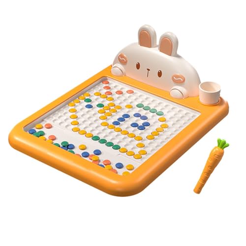 Magnetische Zeichentafel für Kinder zum frühen Lernen, Magnetisches Bohnen Zeichenbrett, Magnetische Maltafel Zaubertafel, Magnetic Drawing Board, Montessori Reise Spielzeug für Jungen, Mädchen (L) von CHENRI