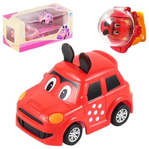 Watch Remote Control Car Toy, Uhr Ferngesteuertes Auto Spielzeug, 2025 Neues ferngesteuertes Auto, 2,4 Ghz Mini-Rennautos Handgelenk Spielzeug, Mini Ferngesteuertes Auto Spielzeug für Kinder (Rot-A) von CHENRI