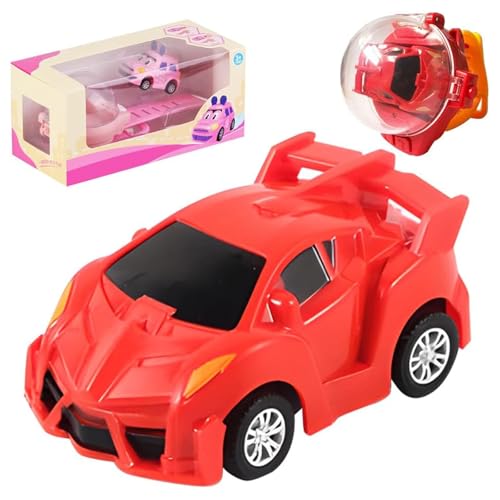 Watch Remote Control Car Toy, Uhr Ferngesteuertes Auto Spielzeug, 2025 Neues ferngesteuertes Auto, 2,4 Ghz Mini-Rennautos Handgelenk Spielzeug, Mini Ferngesteuertes Auto Spielzeug für Kinder (Rot-B) von CHENRI