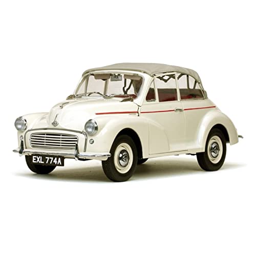 CHENXIAOLAN Miniaturmodelle 1 12 Für Morris Cabrio Oldtimer Legierung Modell Erwachsene Souvenir Sammlerstücke Dekoration Geschenk Fertigmodell(Weiß) von CHENXIAOLAN