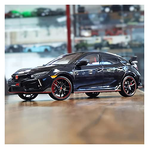 CHENXIAOLAN Miniaturmodelle 1 18 Druckguss Für Honda Civic Type R FK8 2020 Voll Offene Legierungssimulation Rennwagenmodell Metallverzierungen Fertigmodell(Schwarz) von CHENXIAOLAN