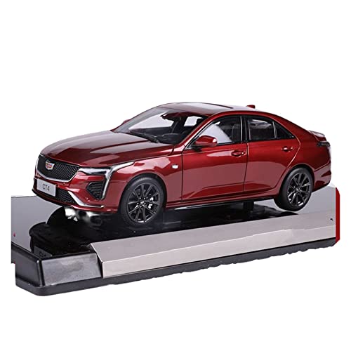 CHENXIAOLAN Miniaturmodelle 1 18 Fit Für Cadillac CT4 Metalldruckguss Legierung Modellauto Fahrzeug Geschenk Spielzeug Hobby Display Sammlung Rot Fertigmodell von CHENXIAOLAN