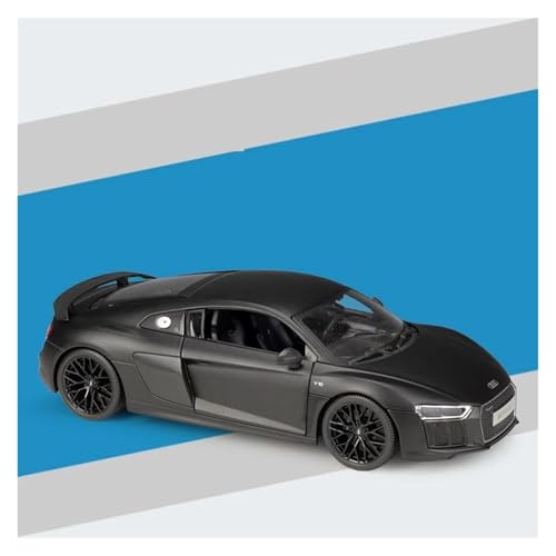 CHENXIAOLAN Miniaturmodelle 1 18 Für Audi R8 V10 Plus Legierung Auto Modell Auto Spielzeug Simulation Sammlung Auto Modell Fertigmodell(Schwarz) von CHENXIAOLAN