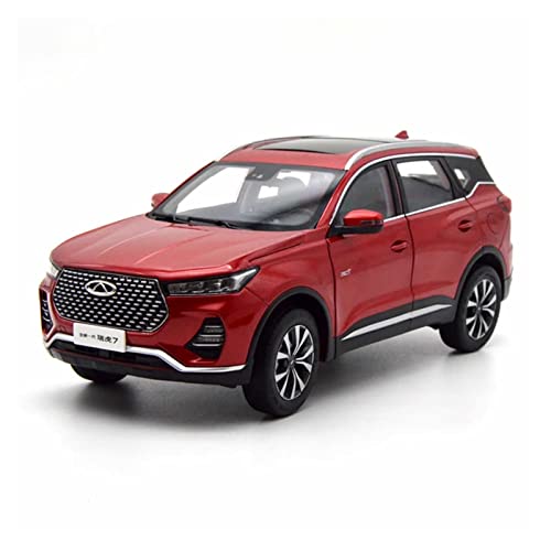 CHENXIAOLAN Miniaturmodelle 1 18 Für Chery Geländewagen SUV Rot Simulation Legierung Autos Modell Sammlerstück Dekoration Geschenk Fertigmodell von CHENXIAOLAN