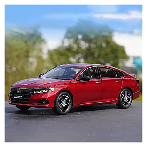 CHENXIAOLAN Miniaturmodelle 1 18 Für Honda Accord 2022 Legierung Automodell Druckguss Fahrzeugsimulation Erwachsenes Sammlerstück Souvenir Fertigmodell(Rot) von CHENXIAOLAN