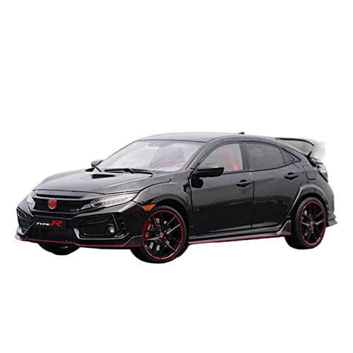 CHENXIAOLAN Miniaturmodelle 1 18 Für Honda Civic Schwarz FK8 2020 Legierung Druckguss Modellauto Dekoration Sammlung Display Geschenk Fertigmodell von CHENXIAOLAN