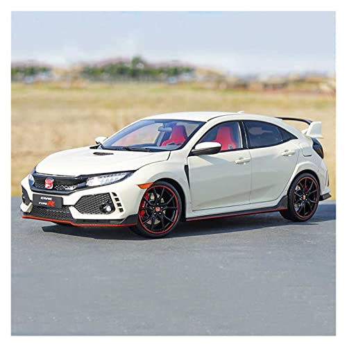 CHENXIAOLAN Miniaturmodelle 1 18 Für Honda Civic Type R Druckguss-Legierung Rennwagen Modellsimulation Spielzeugfahrzeug Sammlerstück Souvenir Fertigmodell(White) von CHENXIAOLAN