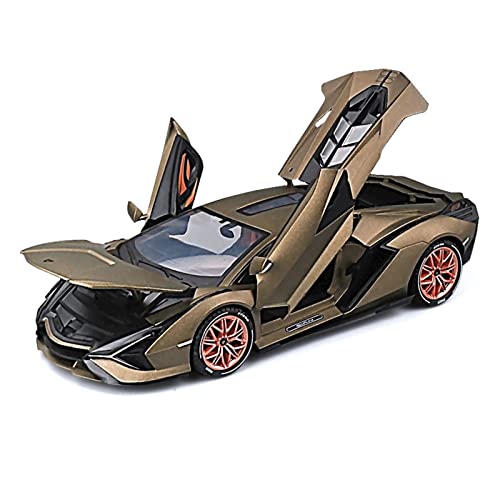 CHENXIAOLAN Miniaturmodelle 1 18 Für Lamborghini SIAN KEP 37 Legierung Sportwagenmodell Diecast Fahrzeug Erwachsene Sammlung Ornamente Fertigmodell(Grün) von CHENXIAOLAN