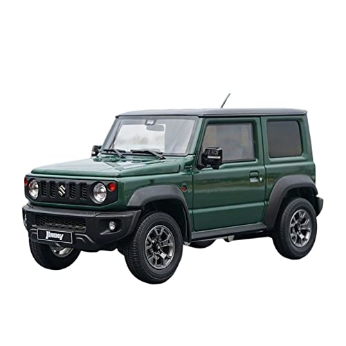 CHENXIAOLAN Miniaturmodelle 1 18 Für Suzuki Jimny Dunkelgrün Geländewagen Legierung Druckguss Modell Sammlung Display Geschenk Fertigmodell von CHENXIAOLAN