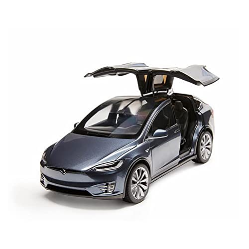 CHENXIAOLAN Miniaturmodelle 1 18 Für Tesla American SUV X P100D Coupe Legierung Modellauto Sammlung Dekoration Show Geschenk Fertigmodell(Schwarz) von CHENXIAOLAN