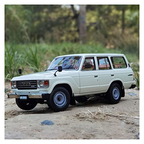 CHENXIAOLAN Miniaturmodelle 1 18 Für Toyota Land Cruiser LC60 Legierung Geländewagenmodell Druckguss Fahrzeugsimulation Sammlerstück Souvenir Fertigmodell(Weiß) von CHENXIAOLAN