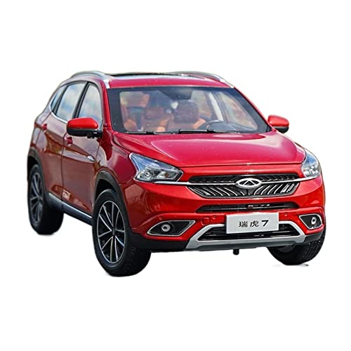 CHENXIAOLAN Miniaturmodelle 1 18 Passend Für Chery Ruihu 7 Red Vehicle Static Die Casting Metal Alloy Simulation Adult Model Car Fertigmodell von CHENXIAOLAN