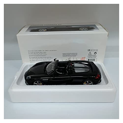 CHENXIAOLAN Miniaturmodelle 1 18 for Porsche Carrera GT Schwarz Simulation Legierung Erwachsene Sammlung Dekoration Geschenk Auto Modell Spielzeug Handwerk Fertigmodell von CHENXIAOLAN