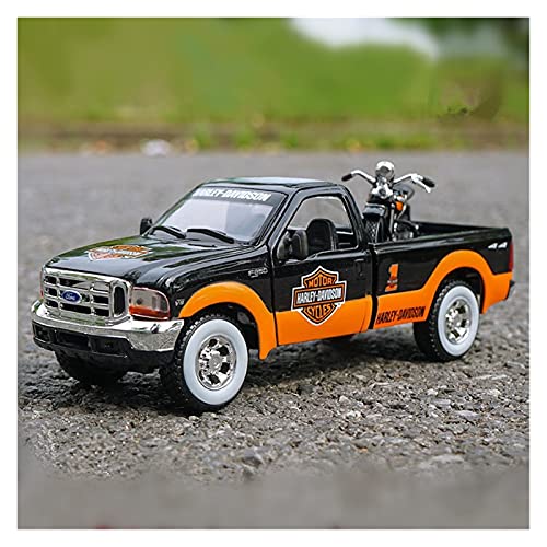 CHENXIAOLAN Miniaturmodelle 1 24 1948 F-1 Pickup + Motorrad Simulation Legierung Automodell Handwerk Dekoration Spielzeug Geschenk Fertigmodell(4) von CHENXIAOLAN