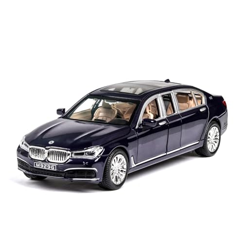 CHENXIAOLAN Miniaturmodelle 1 24 Für BMW 760 Extended Version Classic Black Simulation Alloy Car Model Collectible Gift Fertigmodell von CHENXIAOLAN