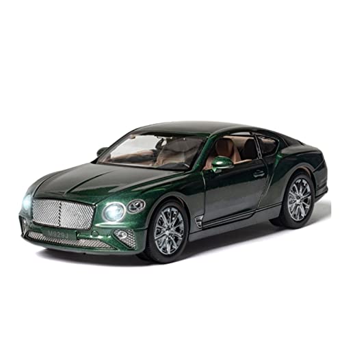 CHENXIAOLAN Miniaturmodelle 1 24 Für Bentley Continental Off-Road GT Alloy Diecast Pull Back Automodell Für Erwachsene Fertigmodell(Grün) von CHENXIAOLAN